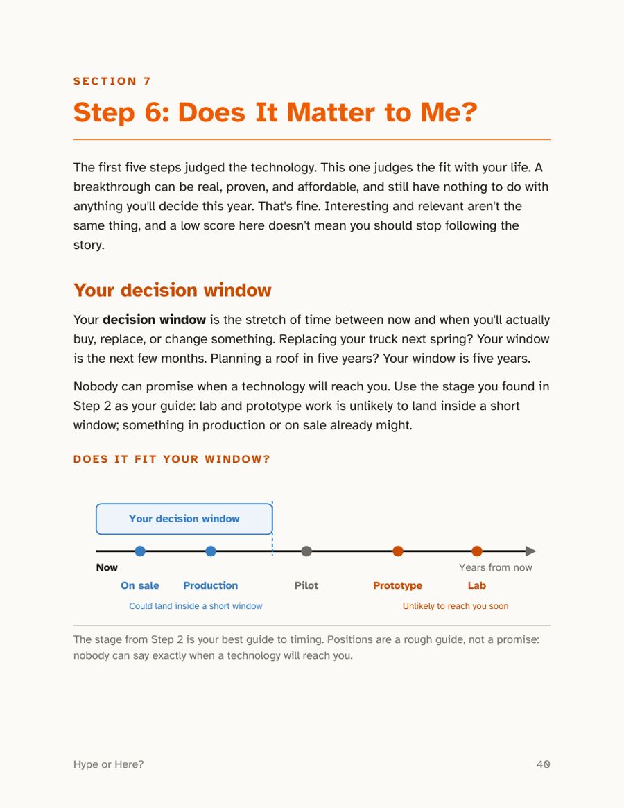Decision window page